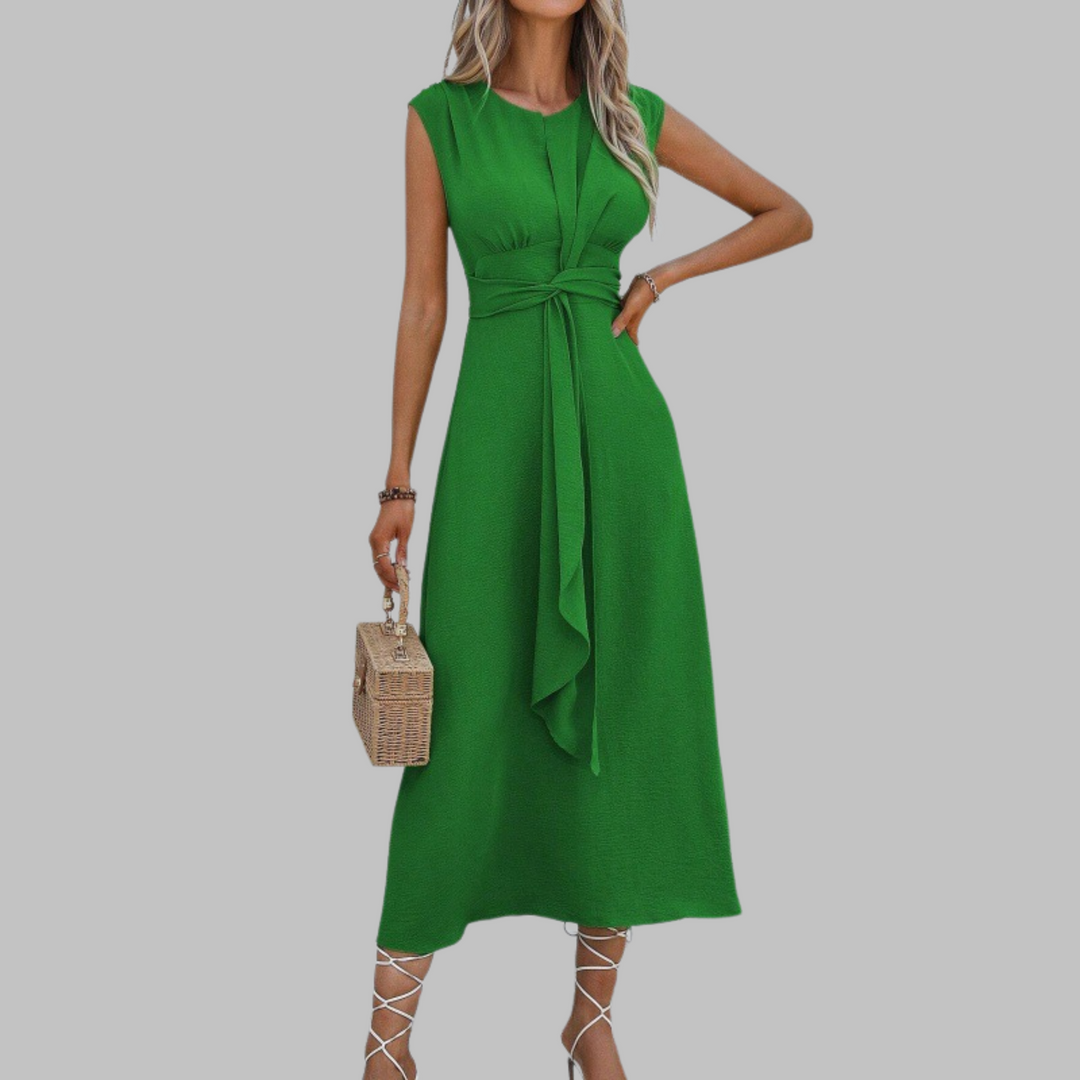 Isolde Kesteven Burgundy Wedding Guest Dress