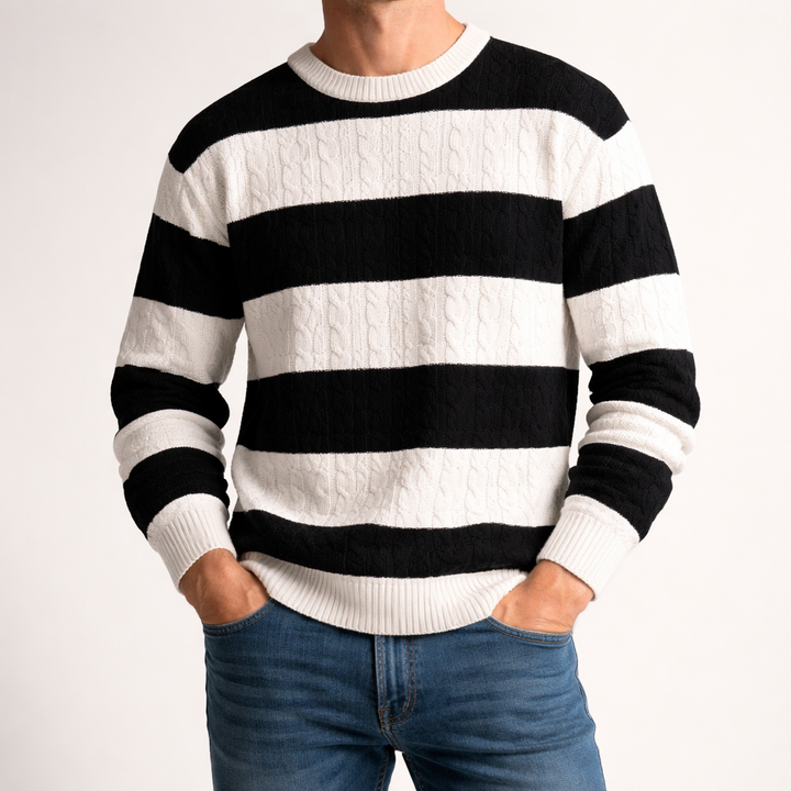 Mathias Beaumaris Rugby Stripe Sweater