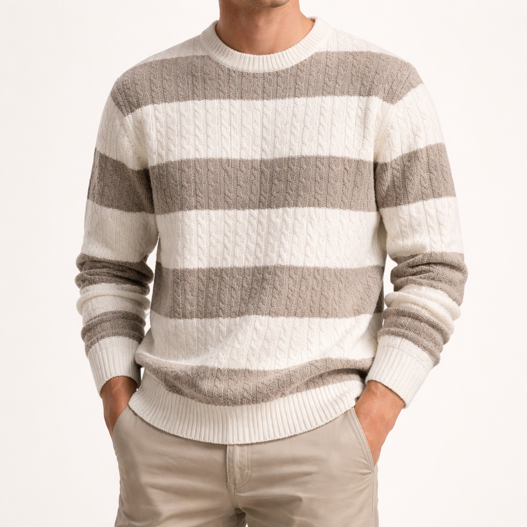 Mathias Beaumaris Rugby Stripe Sweater