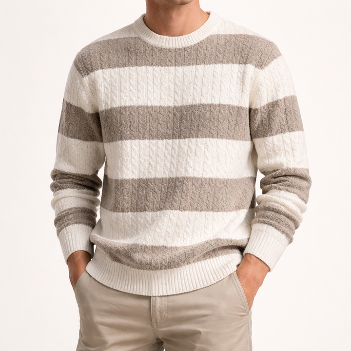 Mathias Beaumaris Rugby Stripe Sweater