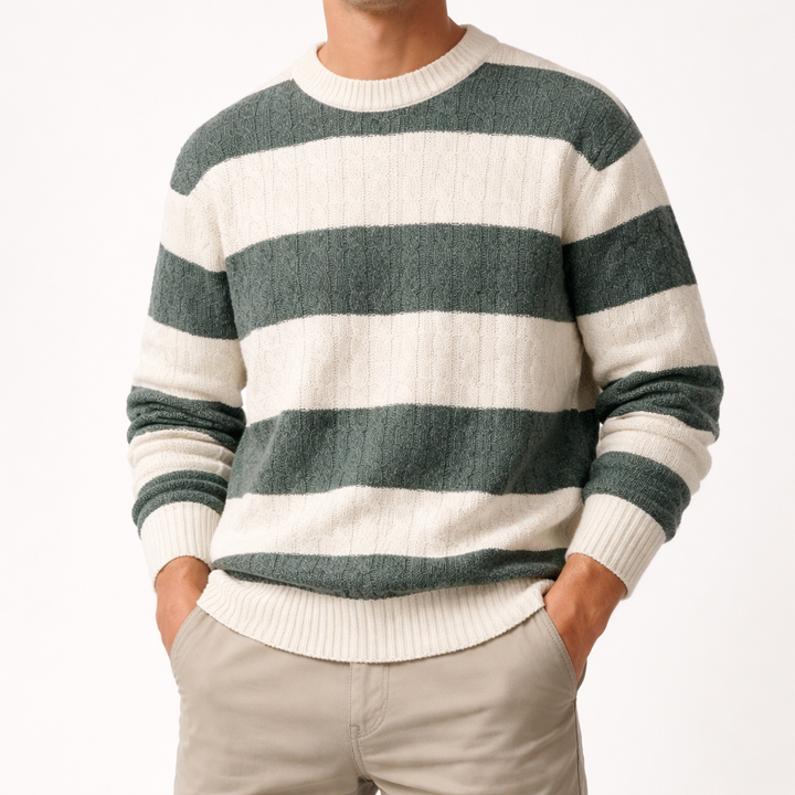 Mathias Beaumaris Rugby Stripe Sweater