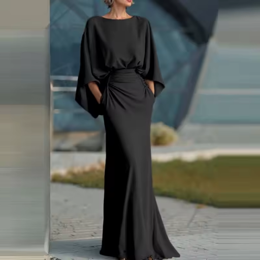 Blandine Corvine Burgundy Wedding Guest Dress