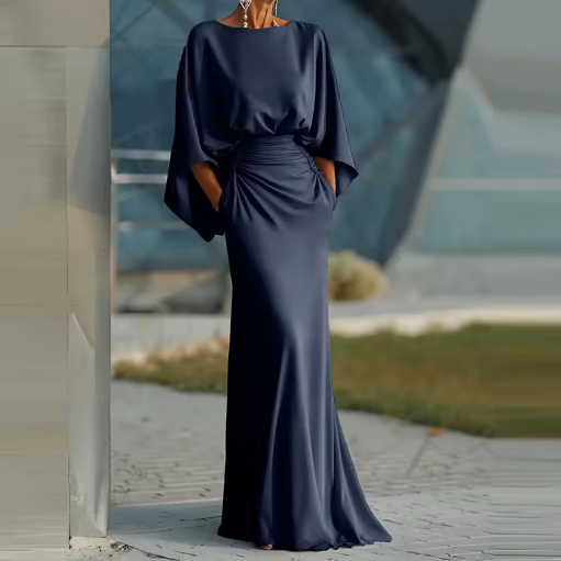 Blandine Corvine Burgundy Wedding Guest Dress