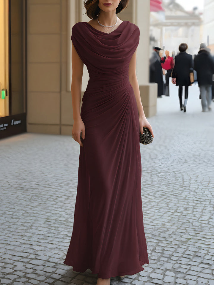 Honorine Inverleith Burgundy Wedding Guest Dress