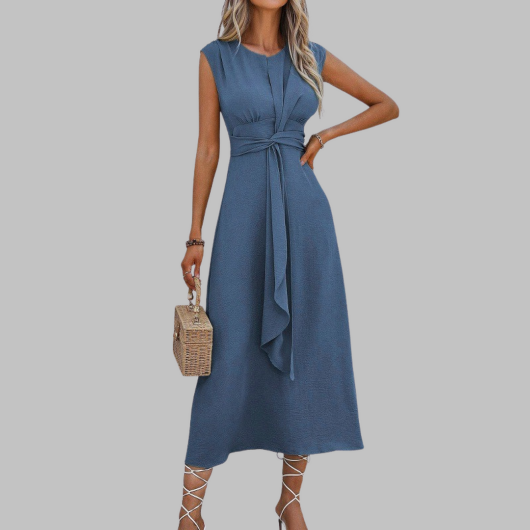 Isolde Kesteven Burgundy Wedding Guest Dress