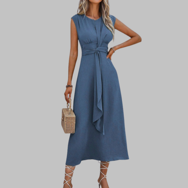 Isolde Kesteven Burgundy Wedding Guest Dress