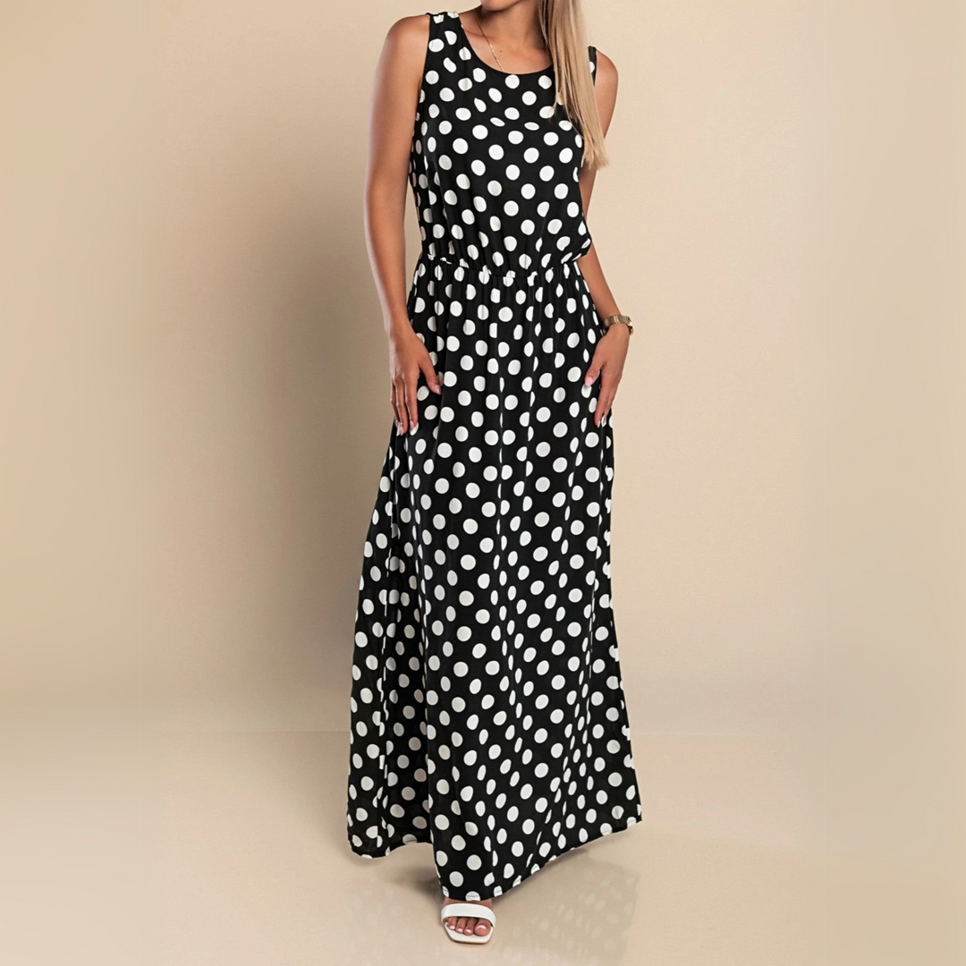 Giulia Moreau Polka Dot Maxi Dress