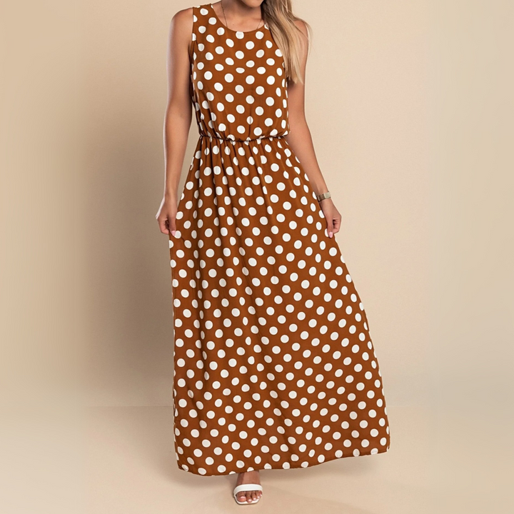 Giulia Moreau Polka Dot Maxi Dress