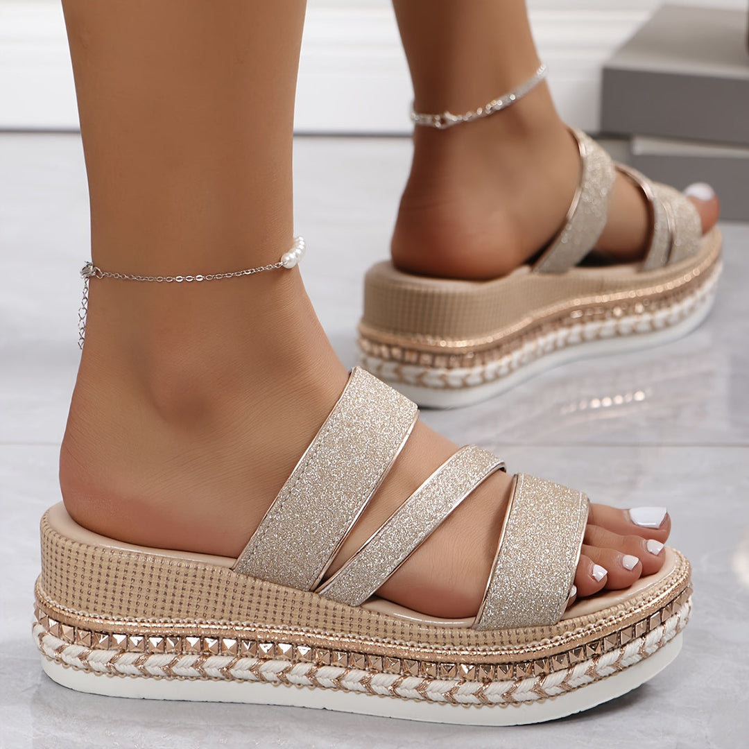 Valeria Santini Orthopedic Platform Sandals