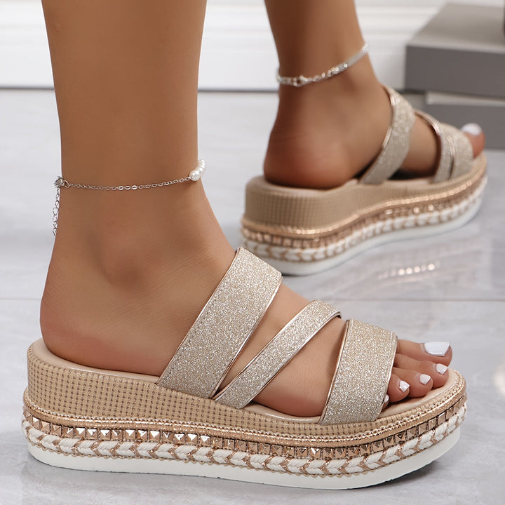 Valeria Santini Orthopedic Platform Sandals