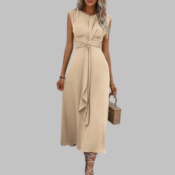 Isolde Kesteven Burgundy Wedding Guest Dress