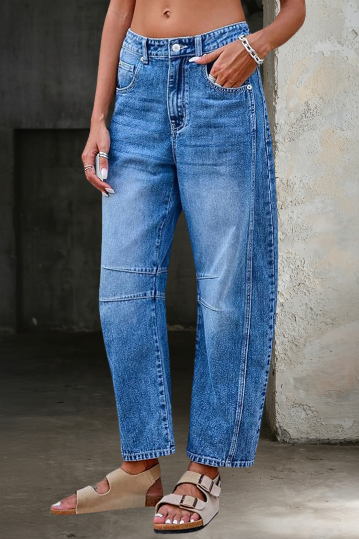 Wilhelmina Harrowgate Barrel Leg Jeans