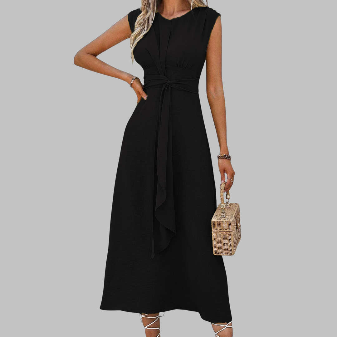 Isolde Kesteven Burgundy Wedding Guest Dress