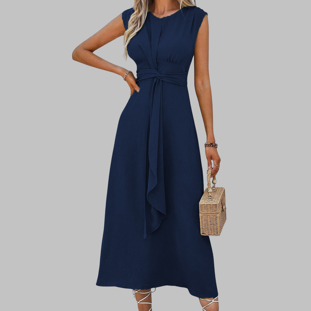 Isolde Kesteven Burgundy Wedding Guest Dress