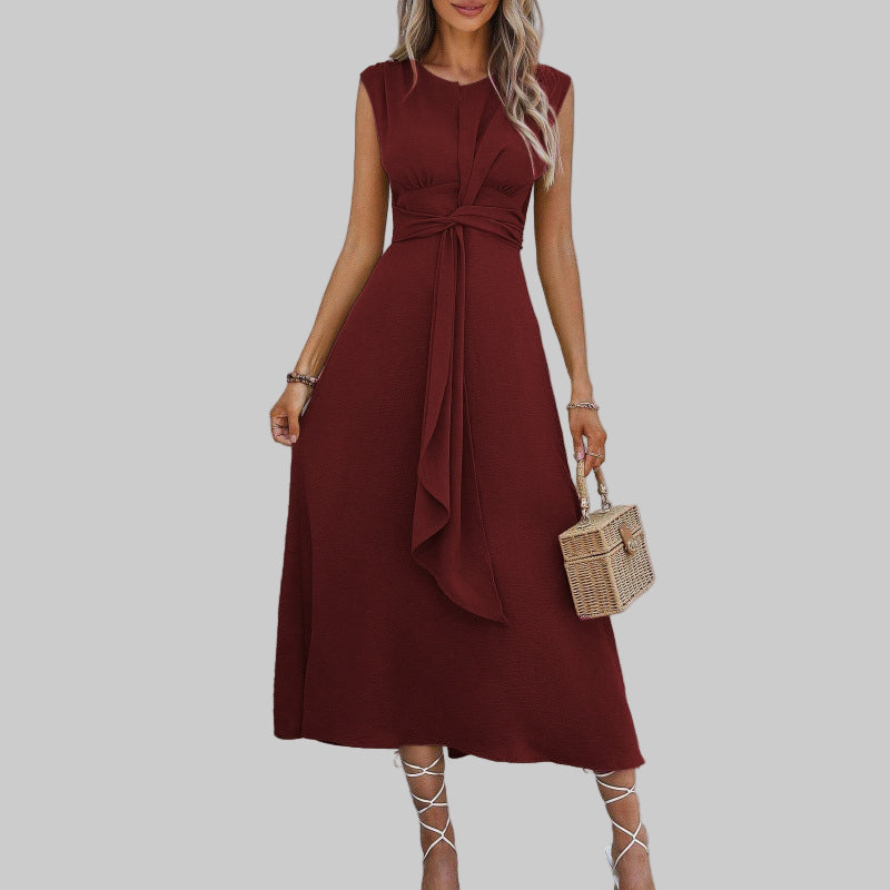 Isolde Kesteven Burgundy Wedding Guest Dress