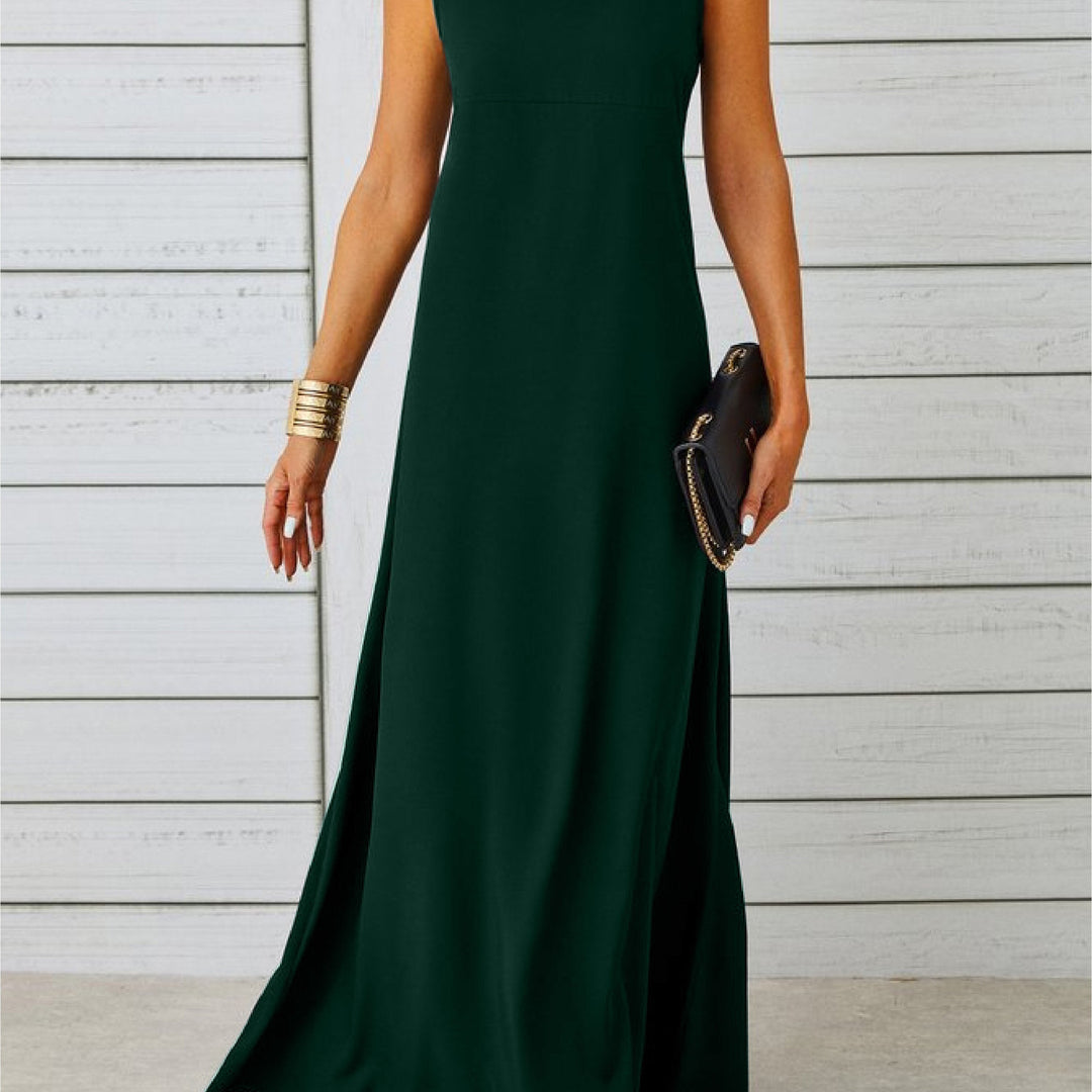 Wilhelmina Beaumaris Burgundy Wedding Guest Dress