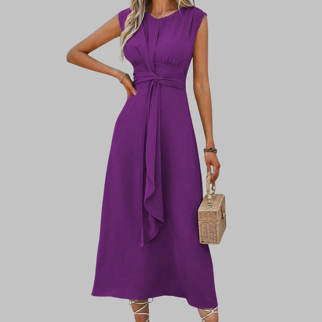 Isolde Kesteven Burgundy Wedding Guest Dress