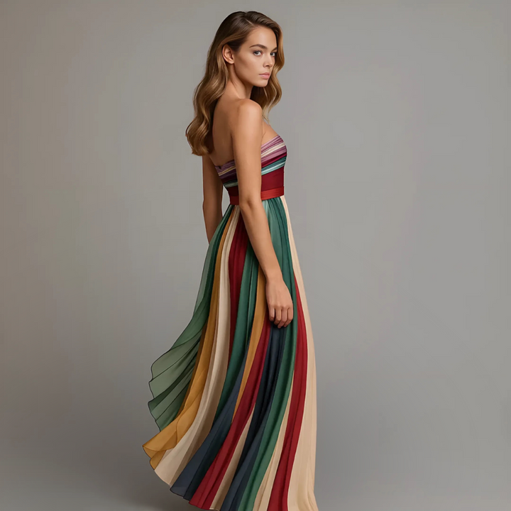 Bianca Bellandi Pleated Maxi Dress