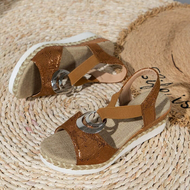 Valeria Bellandi Orthopedic Wedge Sandals