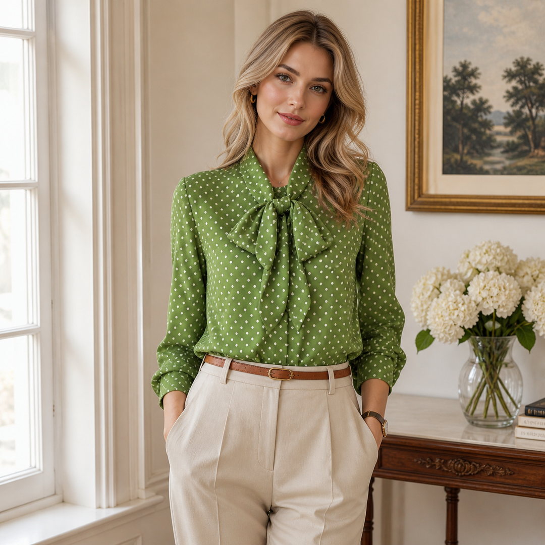 Valentina Moreau Polka Dot Blouse