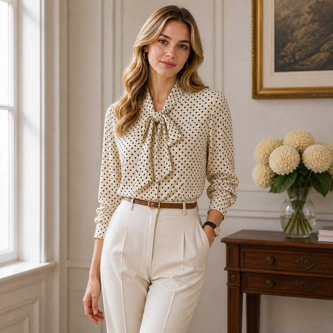 Valentina Moreau Polka Dot Blouse