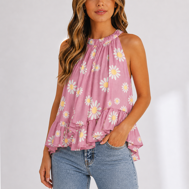 Elira Fontaine Ruffle Blouse