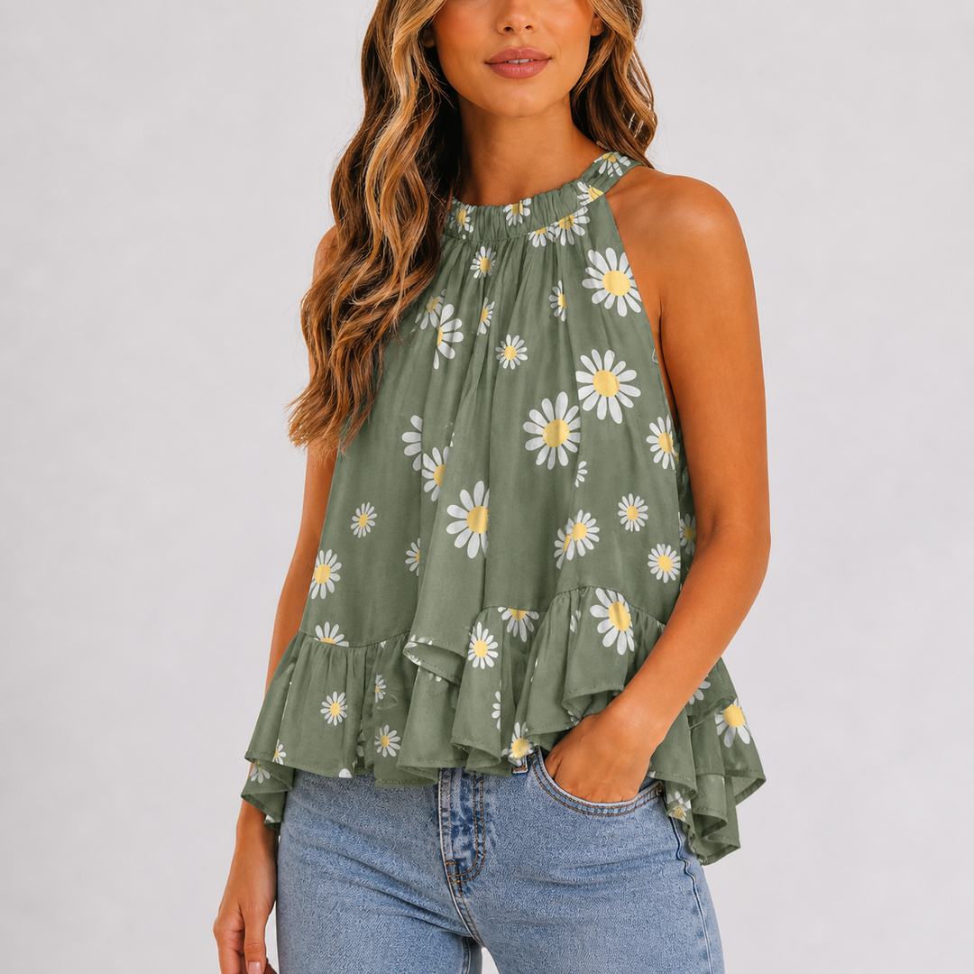 Elira Fontaine Ruffle Blouse