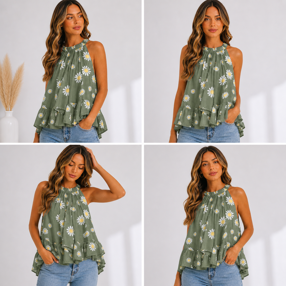 Elira Fontaine Ruffle Blouse