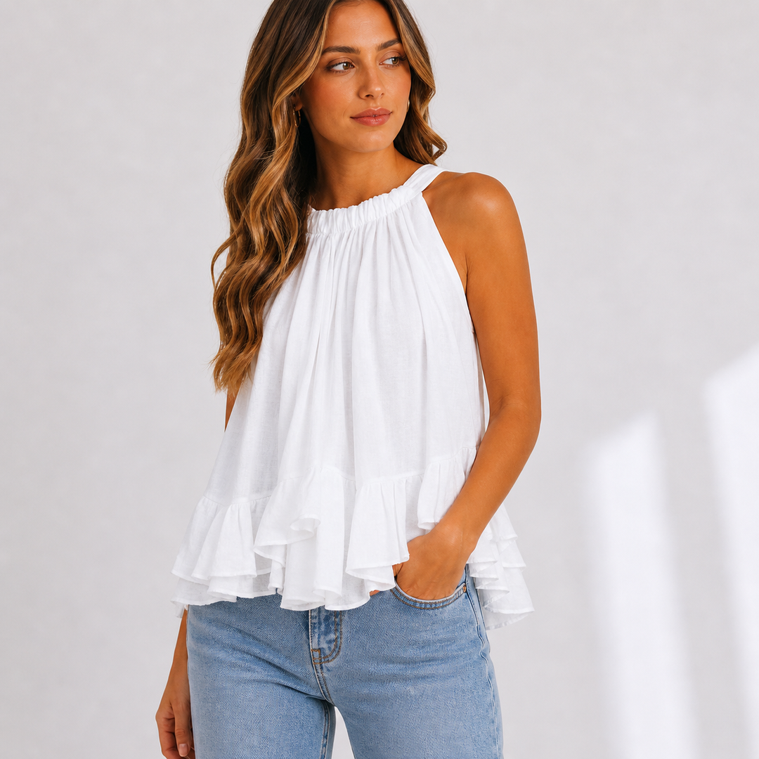 Elira Fontaine Ruffle Blouse