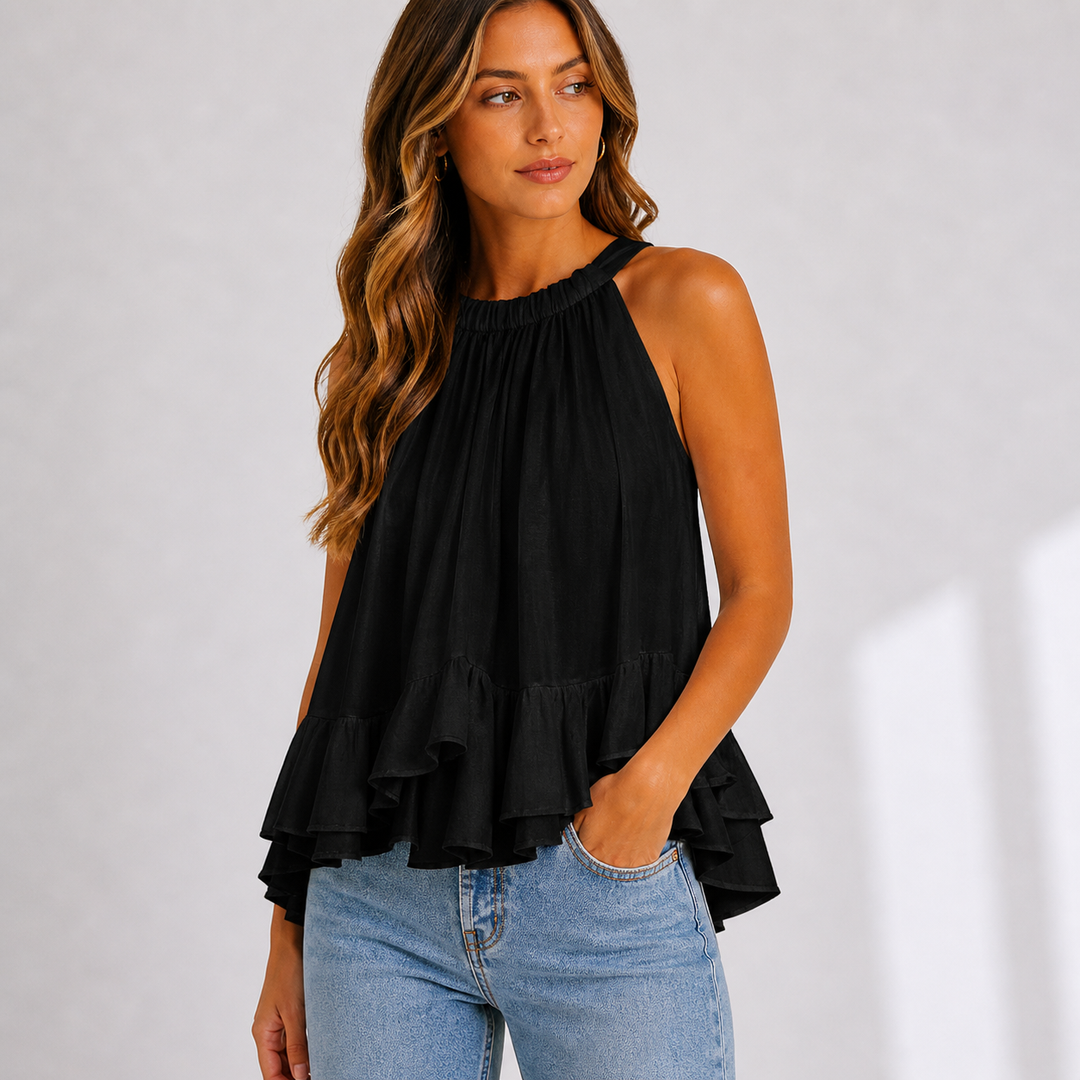 Elira Fontaine Ruffle Blouse