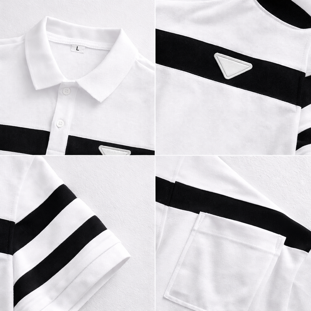 Miles Harrington Striped Polo