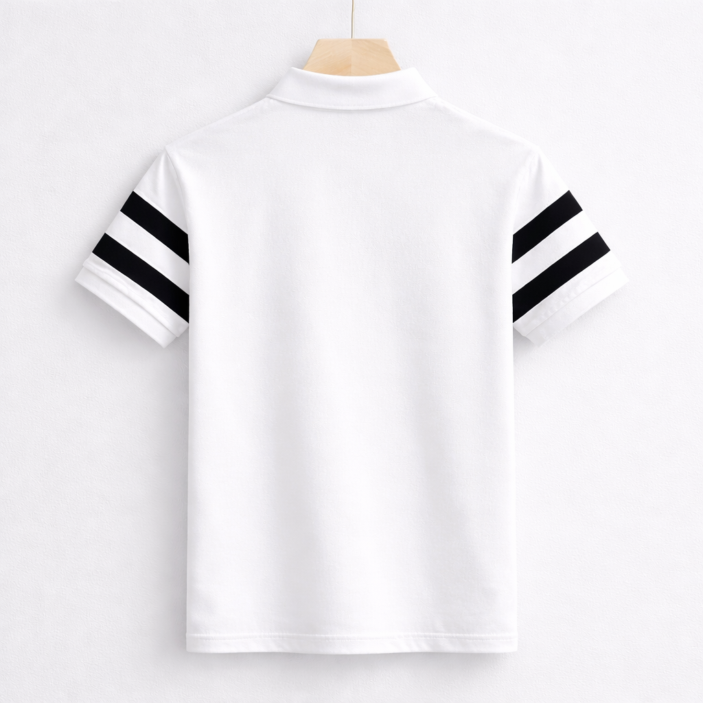 Miles Harrington Striped Polo