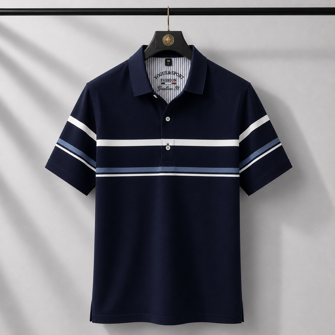 Marco Valenti Stripe Polo Shirt