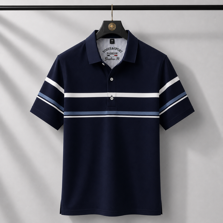 Marco Valenti Stripe Polo Shirt