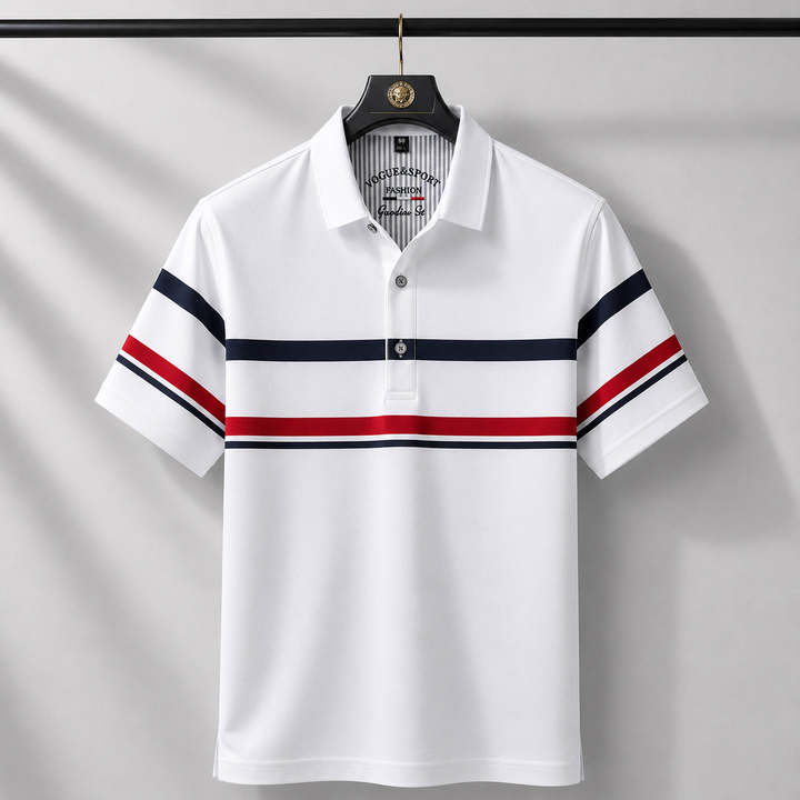Marco Valenti Stripe Polo Shirt