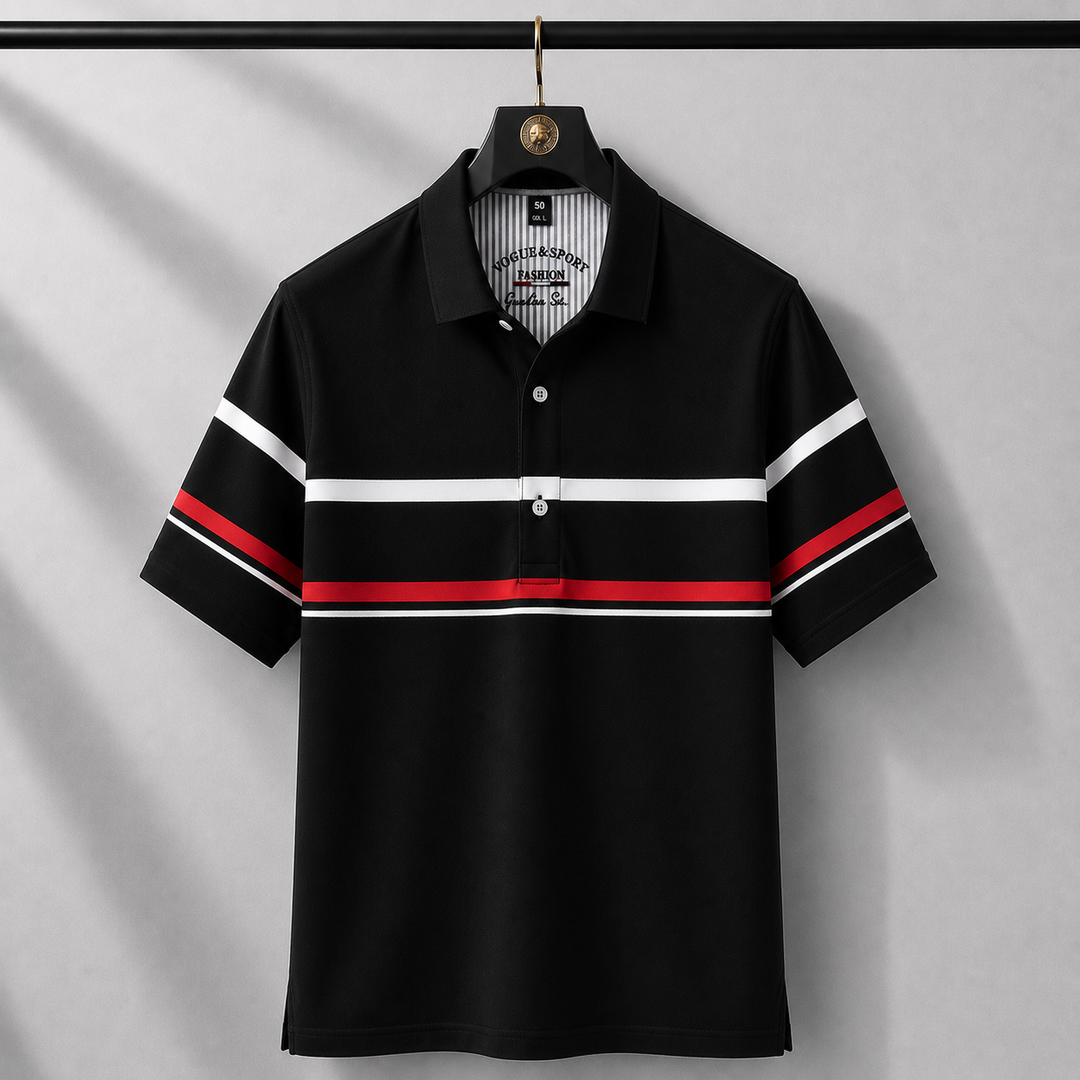 Marco Valenti Stripe Polo Shirt