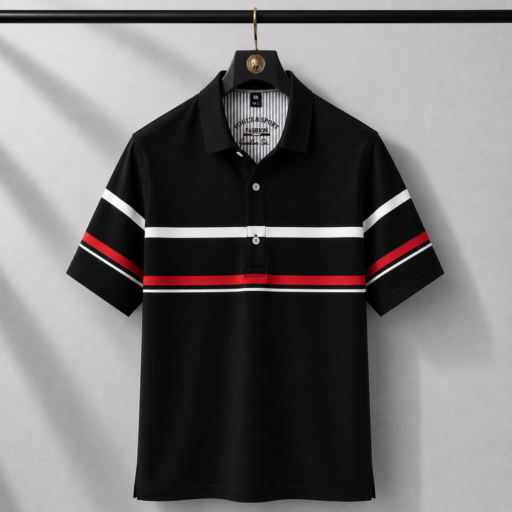 Marco Valenti Stripe Polo Shirt