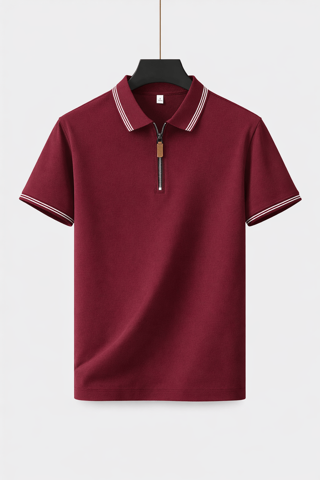 Jacob Mason Zip-Up Polo Shirt