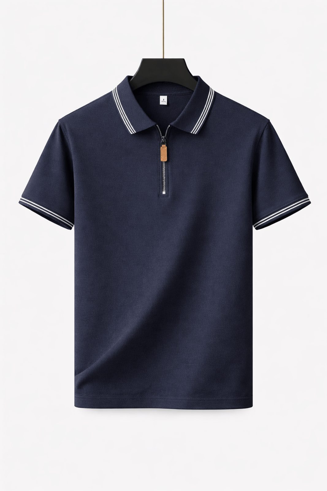 Jacob Mason Zip-Up Polo Shirt