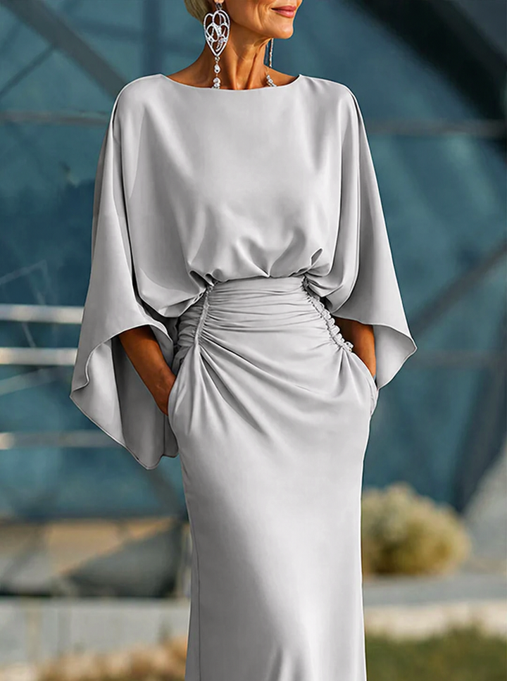 Blandine Corvine Burgundy Wedding Guest Dress