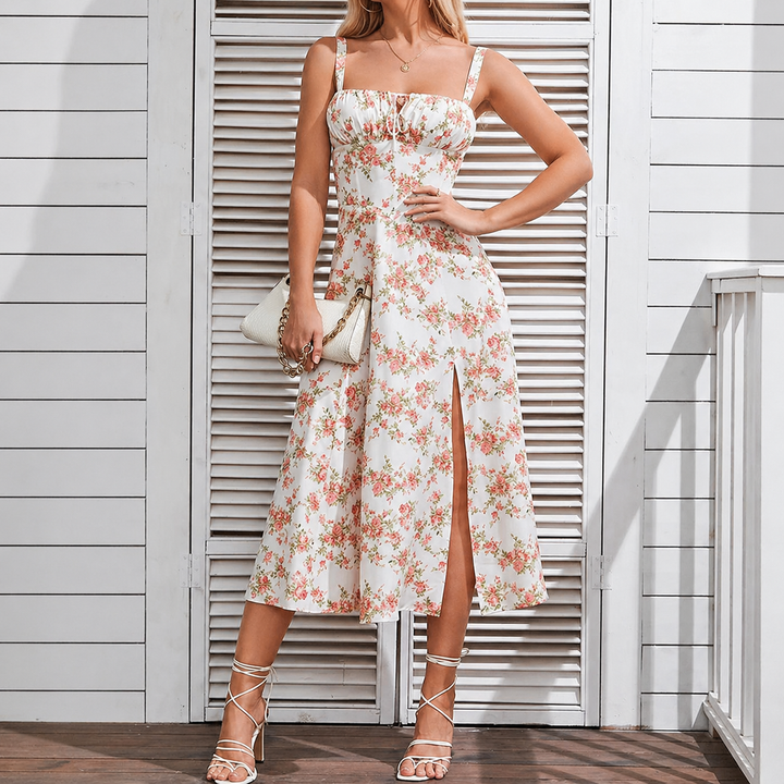 Elena Virelli Floral Midi Summer Dress