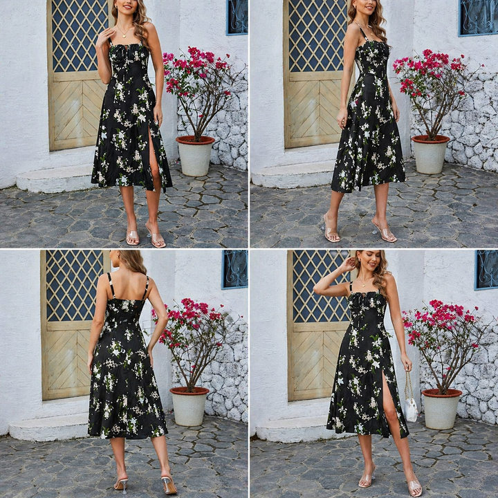 Livia Santoro Floral Midi Dress