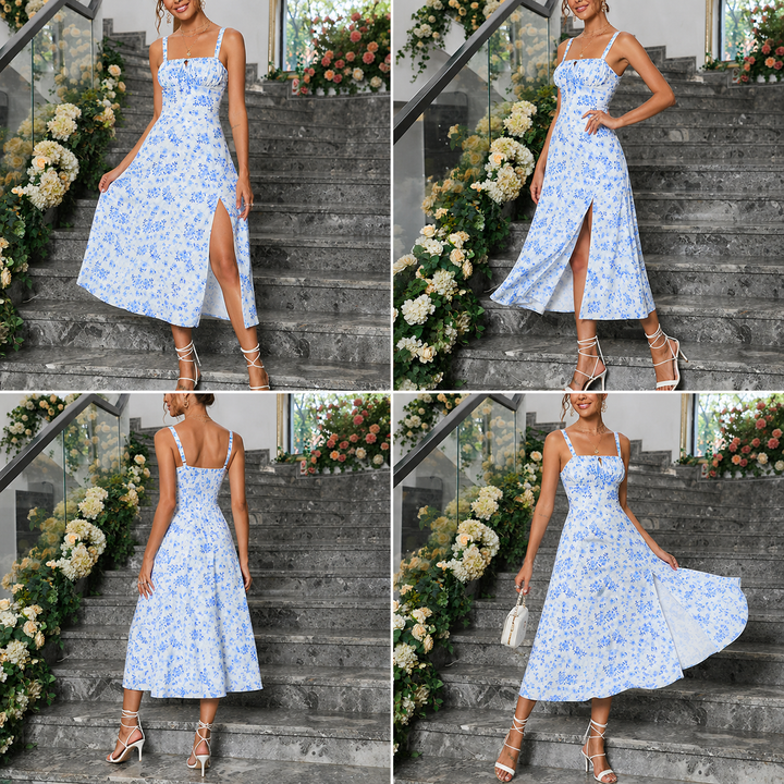 Serena Bellmont Floral Midi Dress
