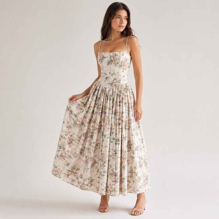 Elara Fontaine Floral Maxi Dress