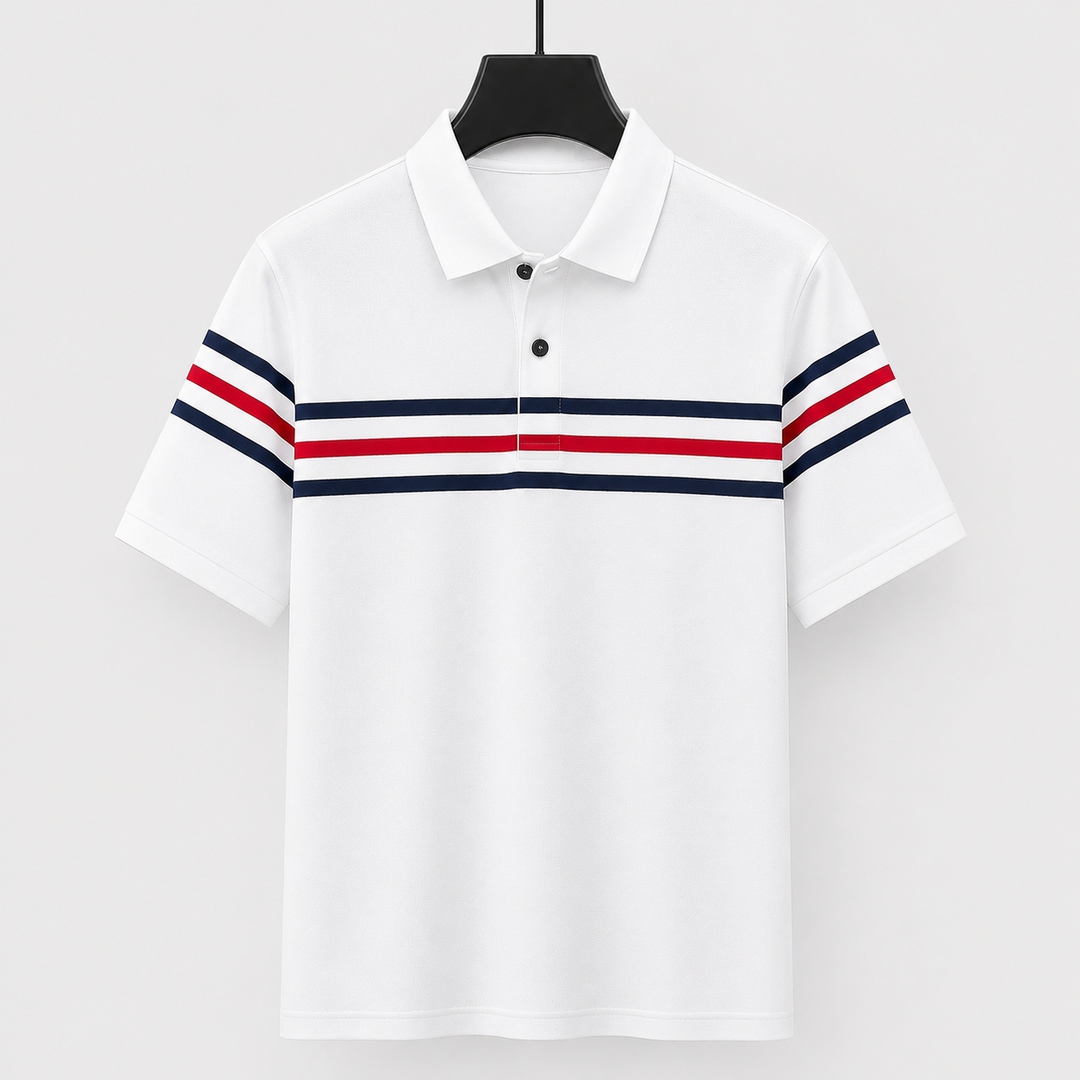 Nico Moretti Stripe Polo Shirt
