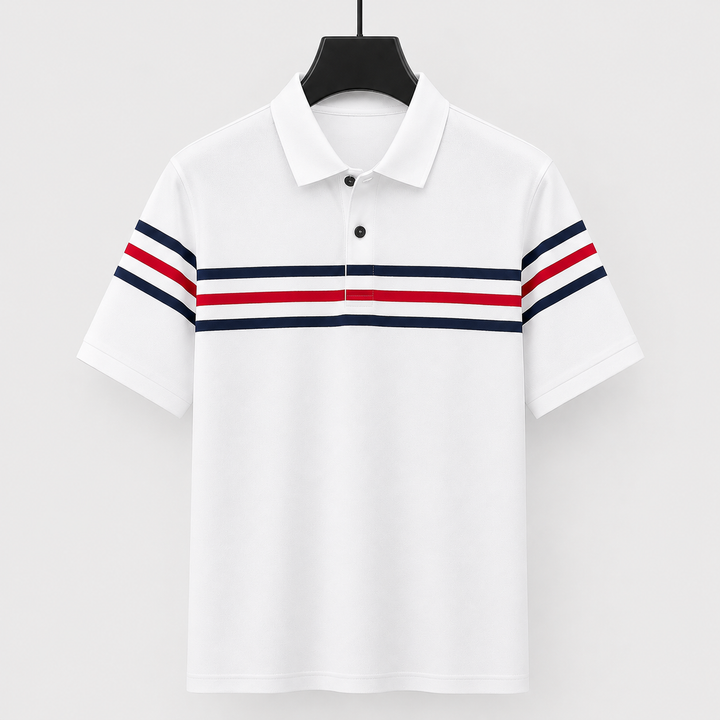 Nico Moretti Stripe Polo Shirt