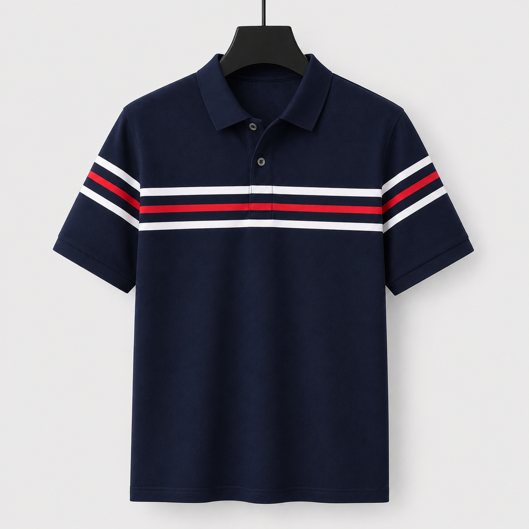 Nico Moretti Stripe Polo Shirt