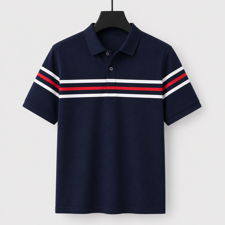 Nico Moretti Stripe Polo Shirt