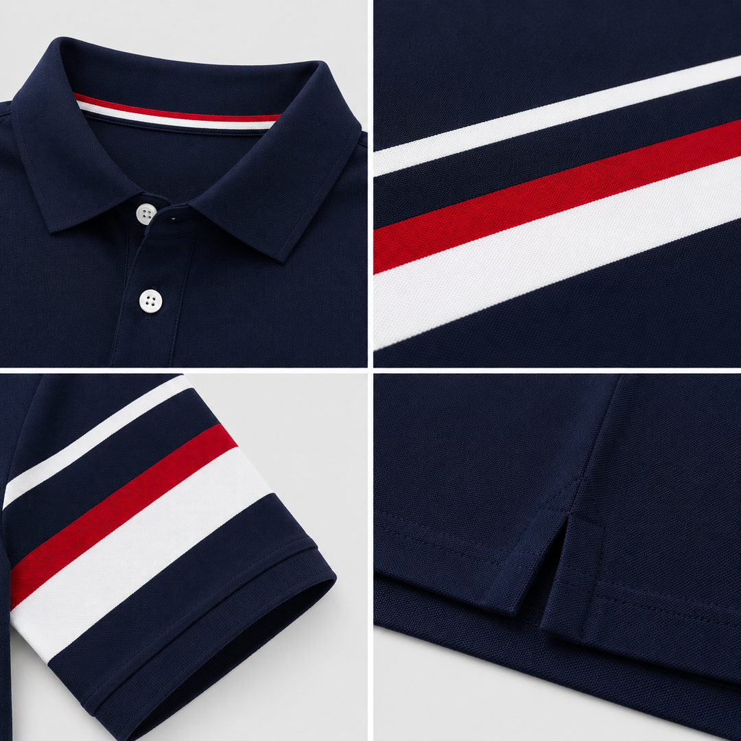Luca Valerio Stripe Polo Shirt