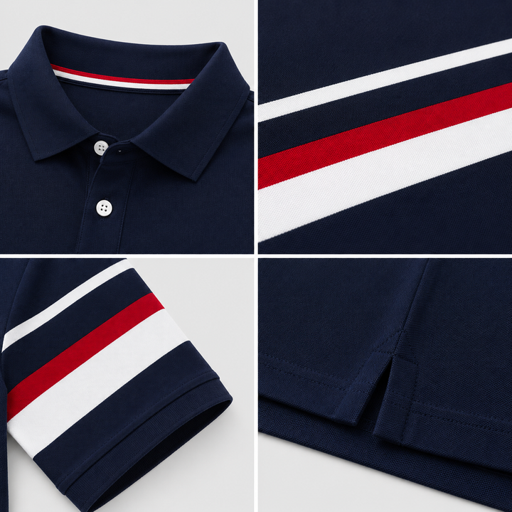 Luca Valerio Stripe Polo Shirt